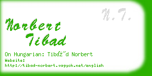 norbert tibad business card